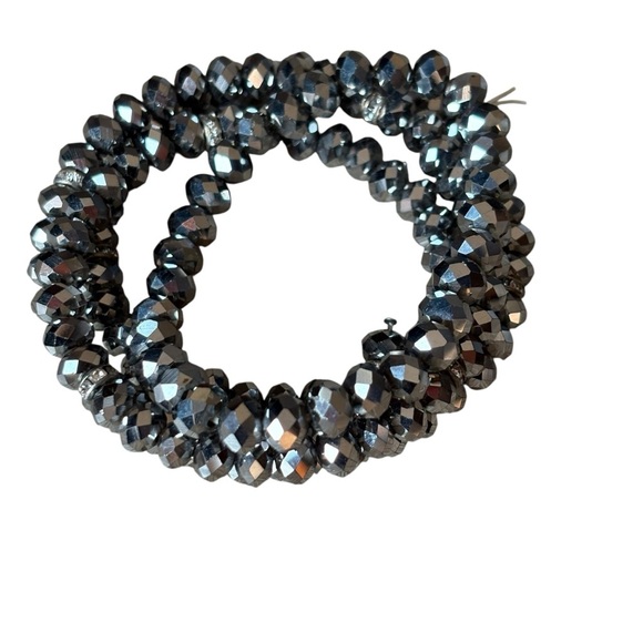 Beaded Sparkly Stretch Fashion Bracelets Shiny Wrap Bracelet - Picture 2 of 6